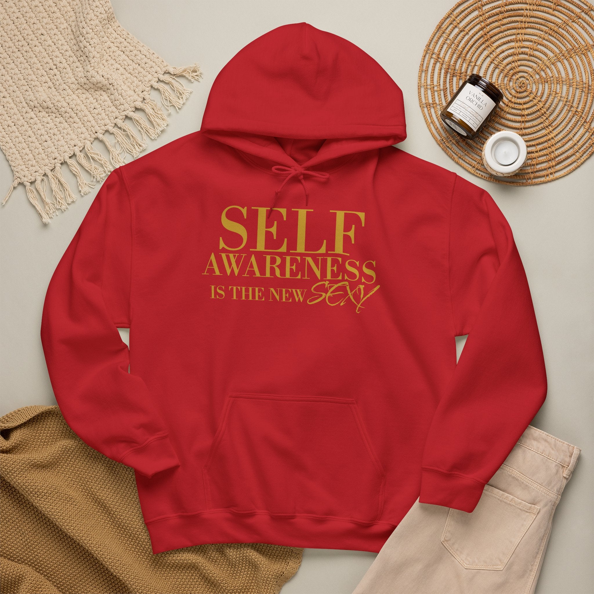 Self Awareness Is The New Sexy Hoodie — Motivational Graphic Sweatshirt