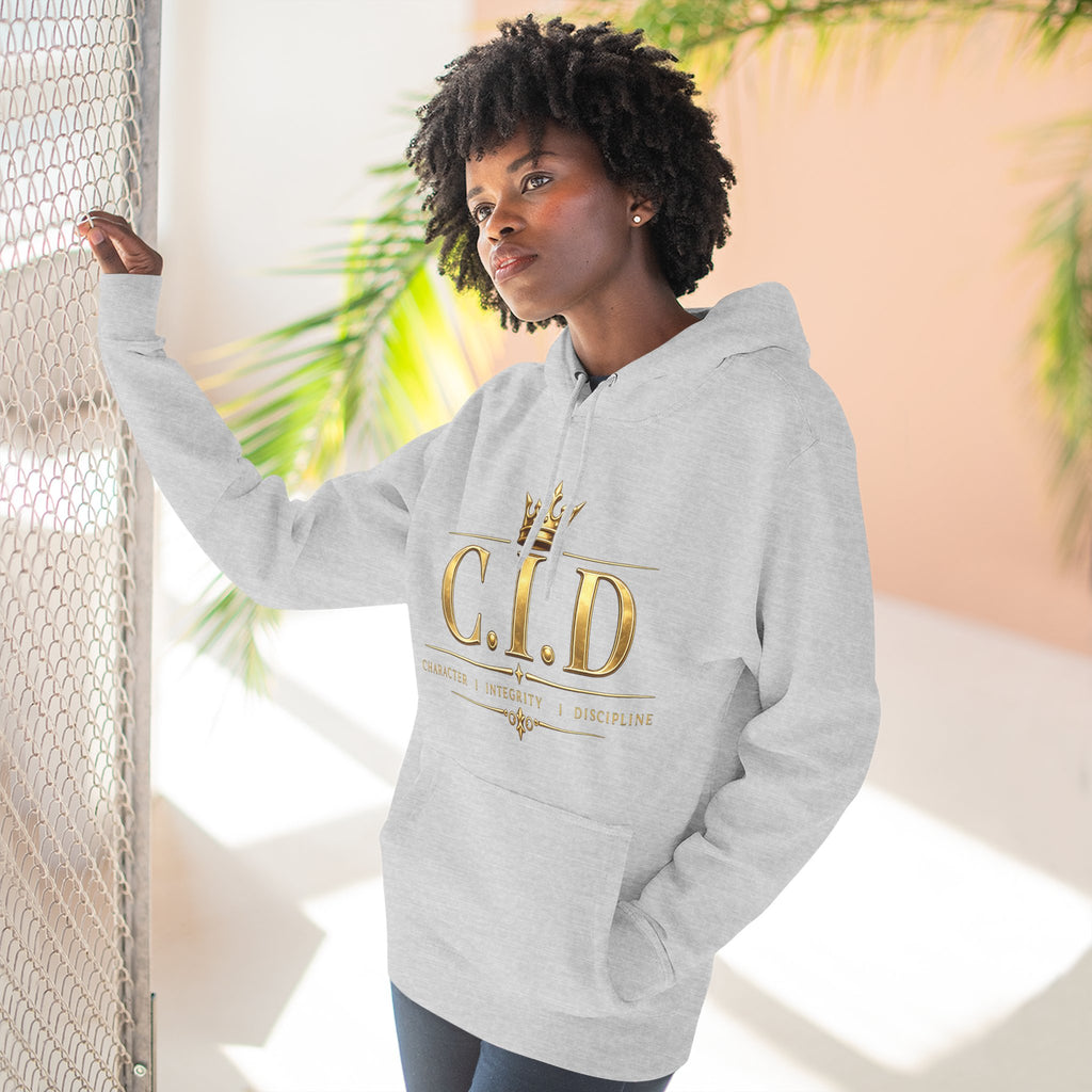 Gold text Unisex Heavyweight Hooded Sweatshirt