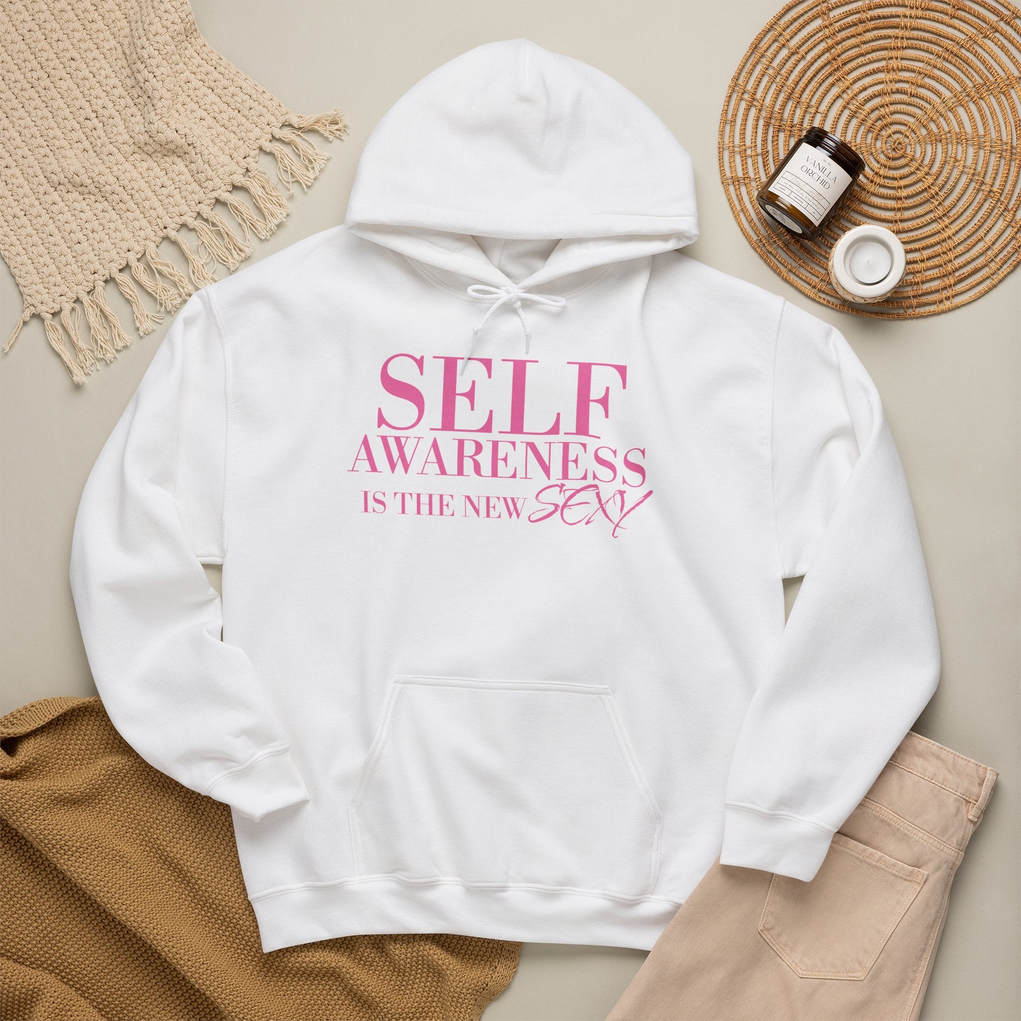 Self Awareness Is The New Sexy Hoodie — Motivational Graphic Sweatshirt