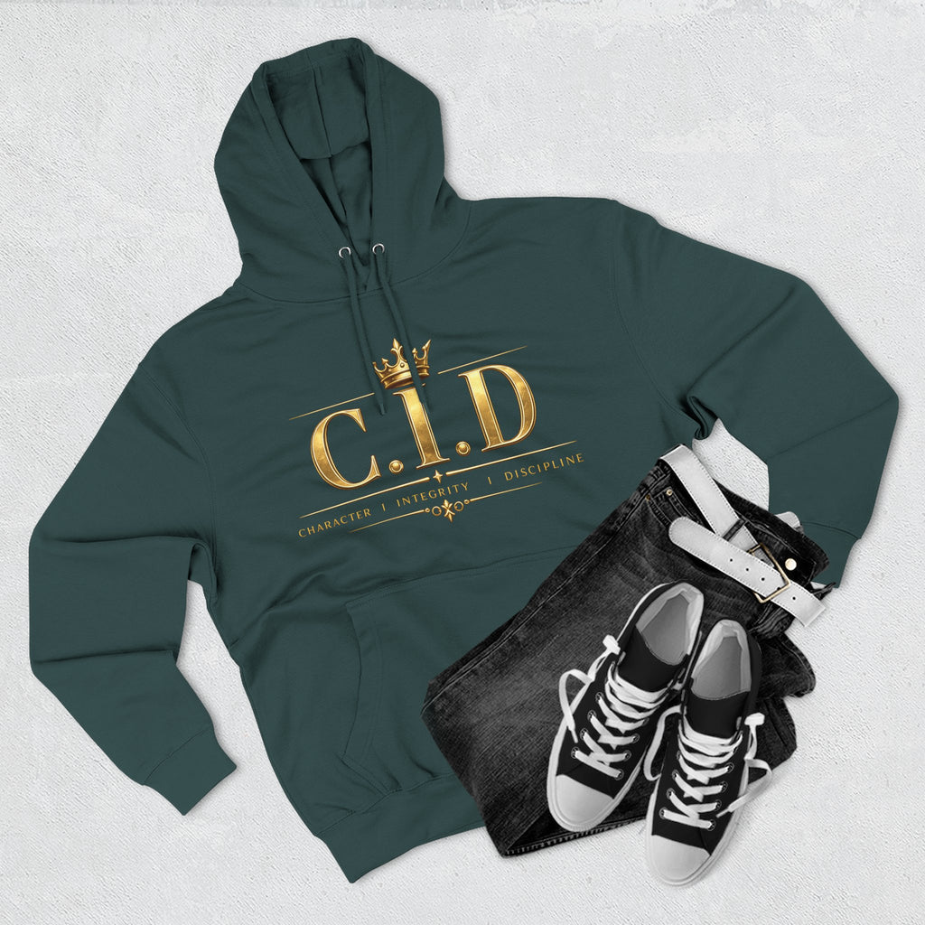 Gold text Unisex Heavyweight Hooded Sweatshirt