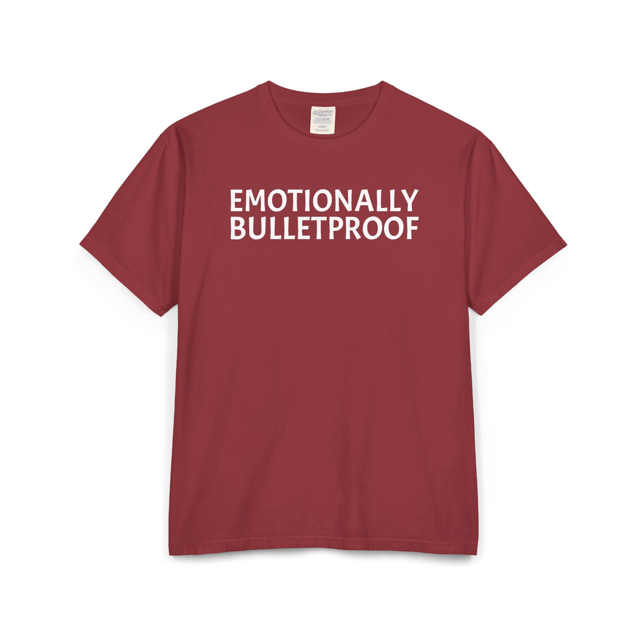 EMOTIONALLY BULLETPROOF Unisex ComfortWash® Garment-Dyed T-Shirt
