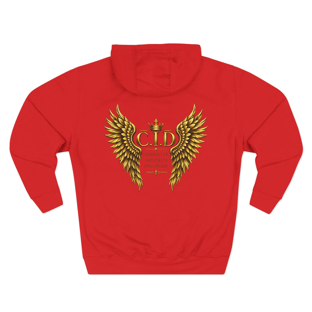 Gold text Unisex Heavyweight Hooded Sweatshirt
