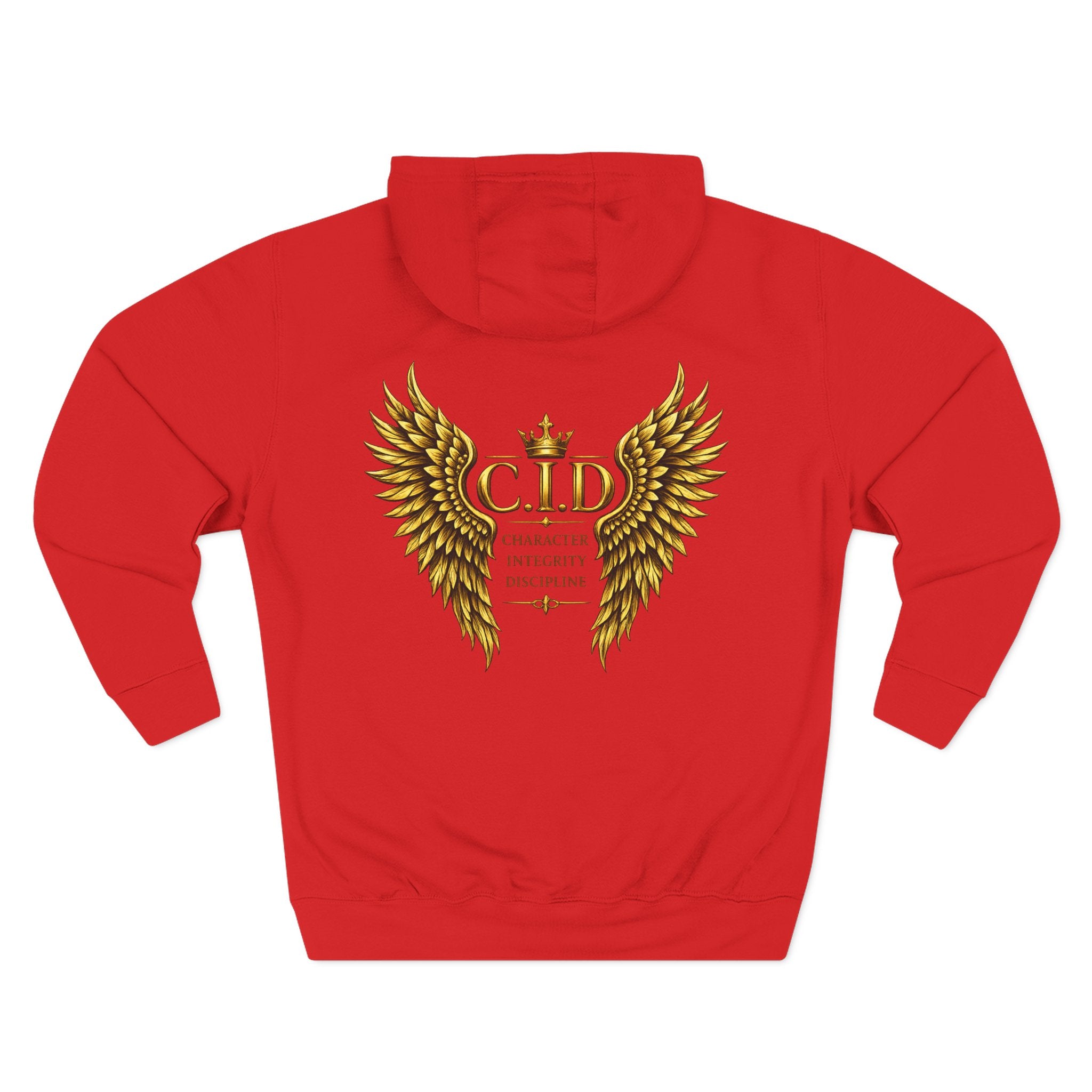 Gold text Unisex Heavyweight Hooded Sweatshirt