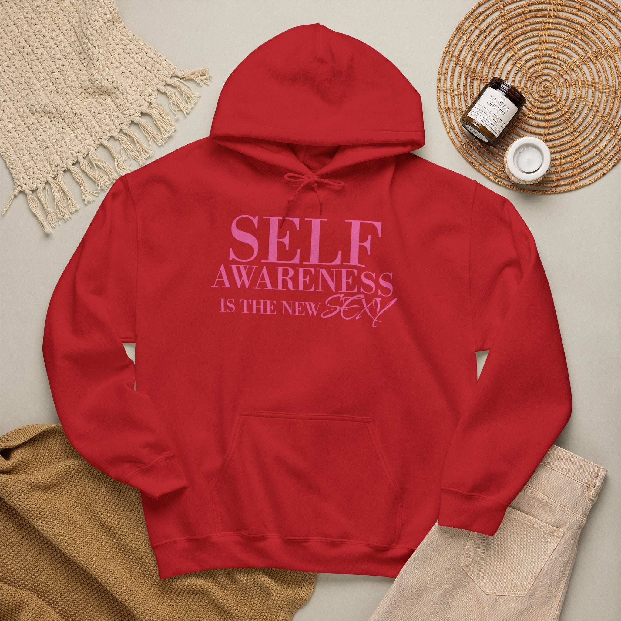 Self Awareness Is The New Sexy Hoodie — Motivational Graphic Sweatshirt