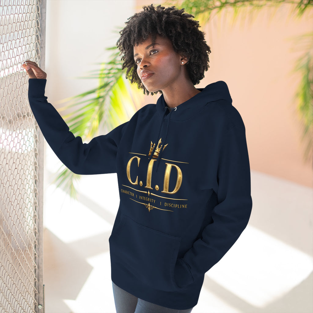 Gold text Unisex Heavyweight Hooded Sweatshirt