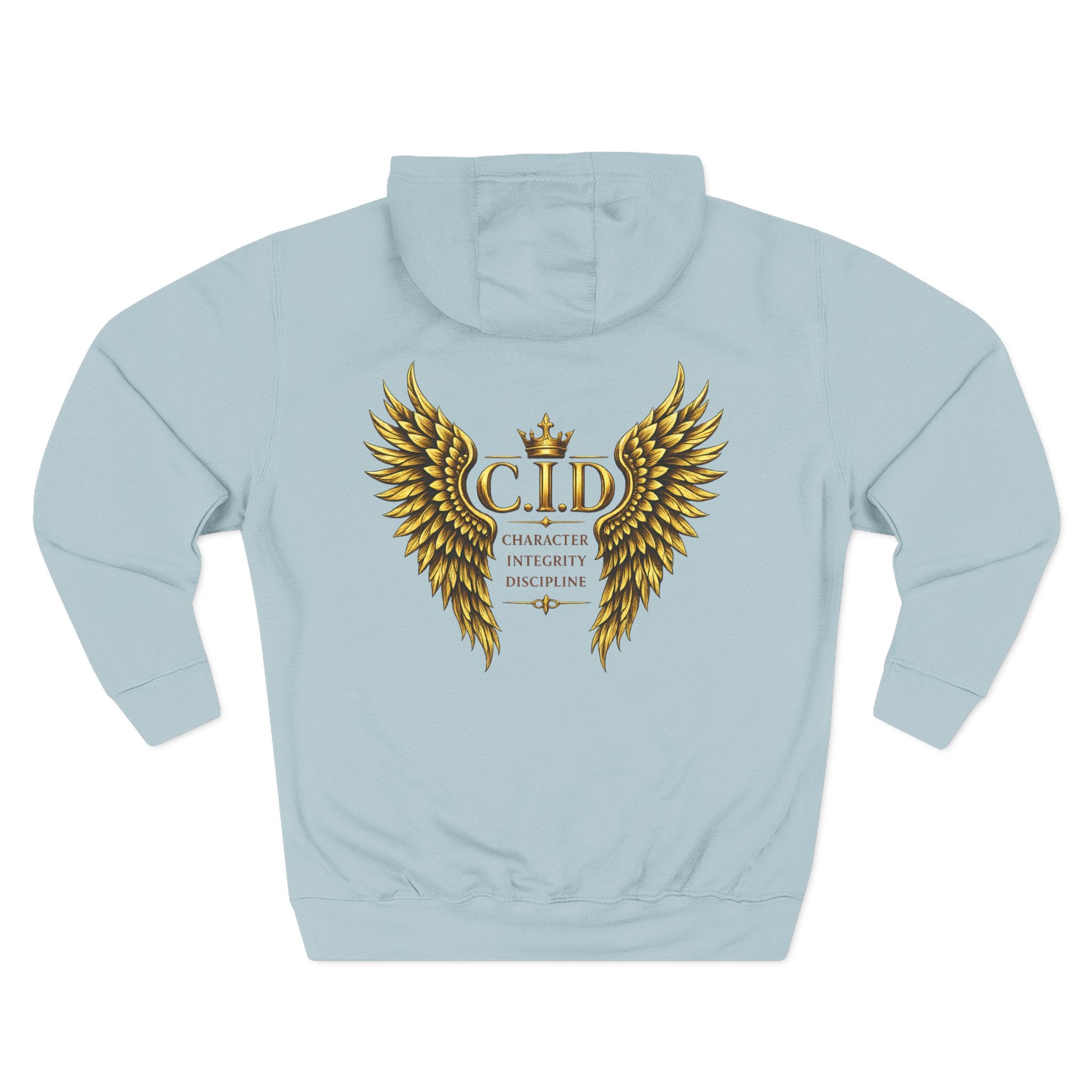 Gold text Unisex Heavyweight Hooded Sweatshirt