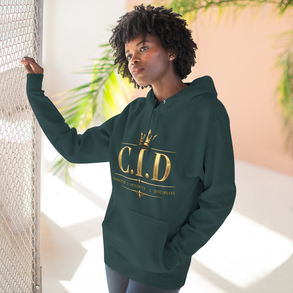 Gold text Unisex Heavyweight Hooded Sweatshirt