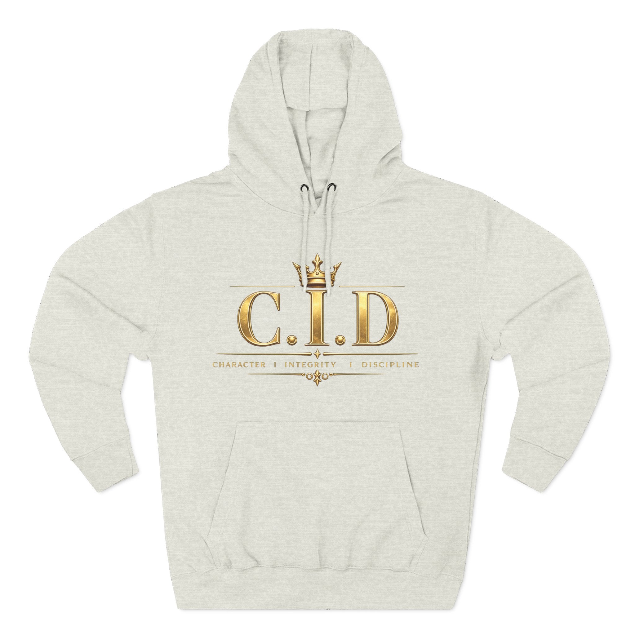 Gold text Unisex Heavyweight Hooded Sweatshirt