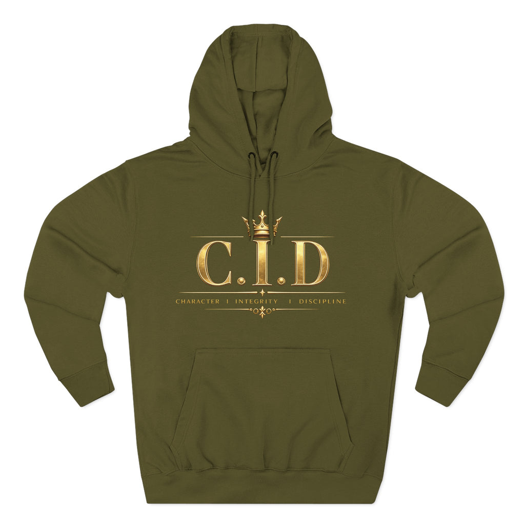 Gold text Unisex Heavyweight Hooded Sweatshirt
