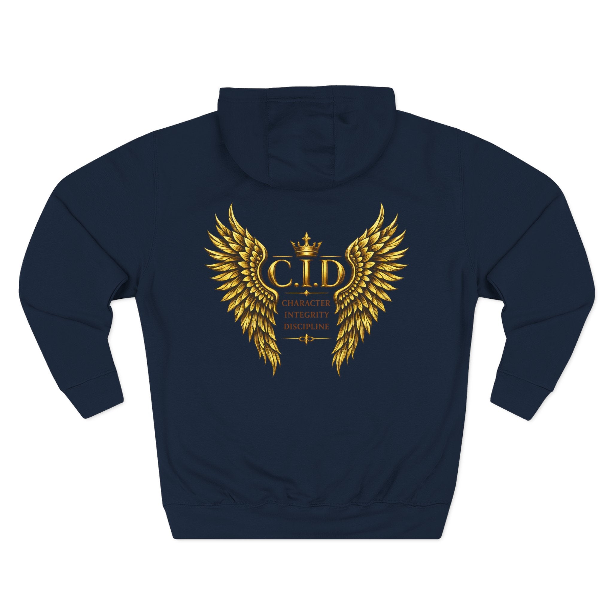 Gold text Unisex Heavyweight Hooded Sweatshirt