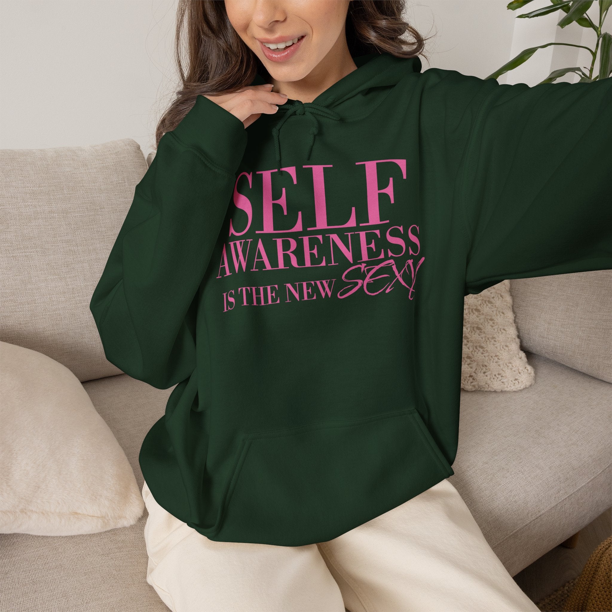 Self Awareness Is The New Sexy Hoodie — Motivational Graphic Sweatshirt