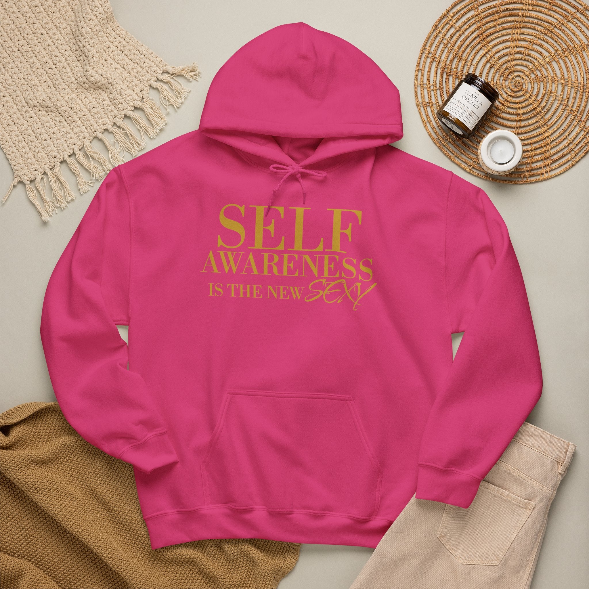 Self Awareness Is The New Sexy Hoodie — Motivational Graphic Sweatshirt