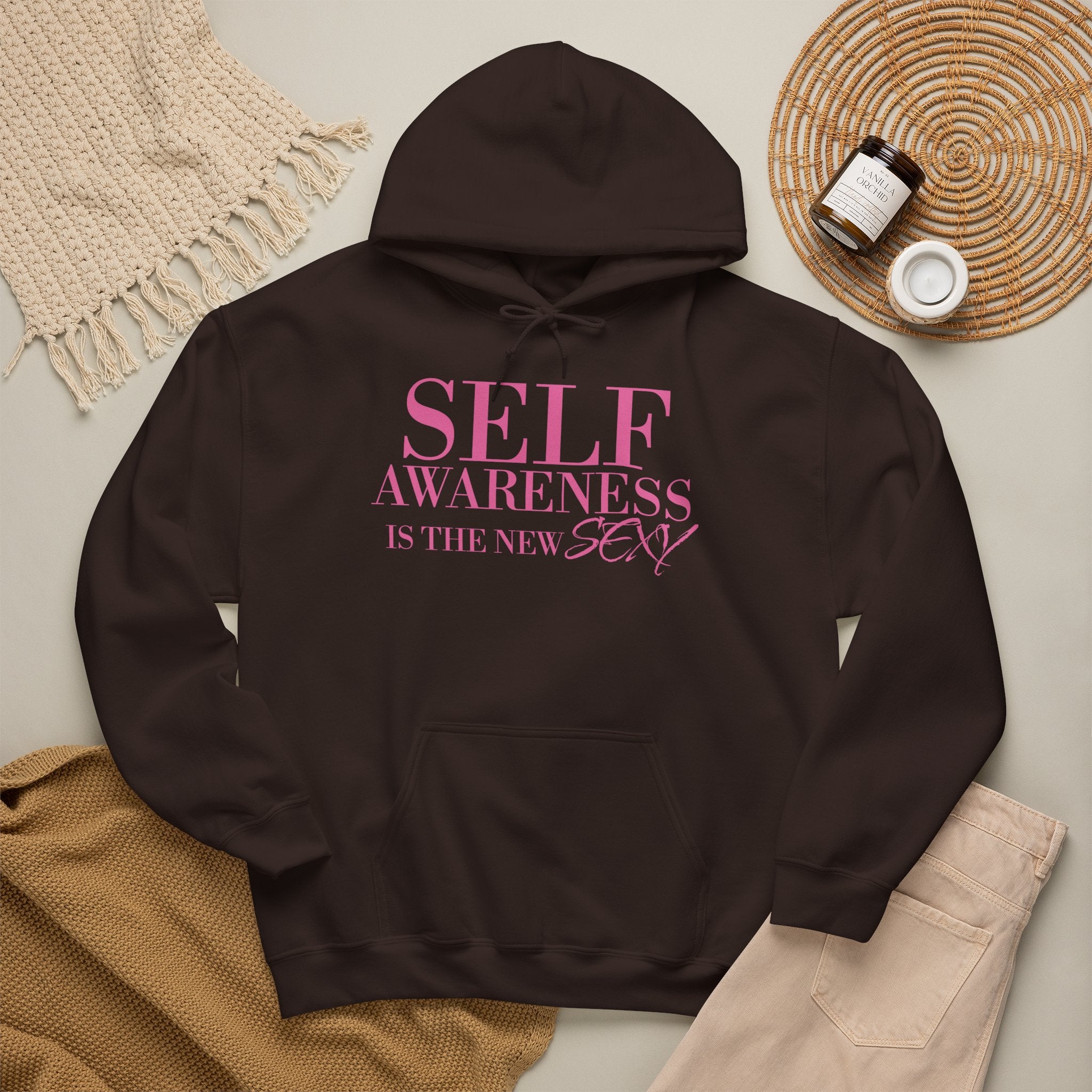Self Awareness Is The New Sexy Hoodie — Motivational Graphic Sweatshirt