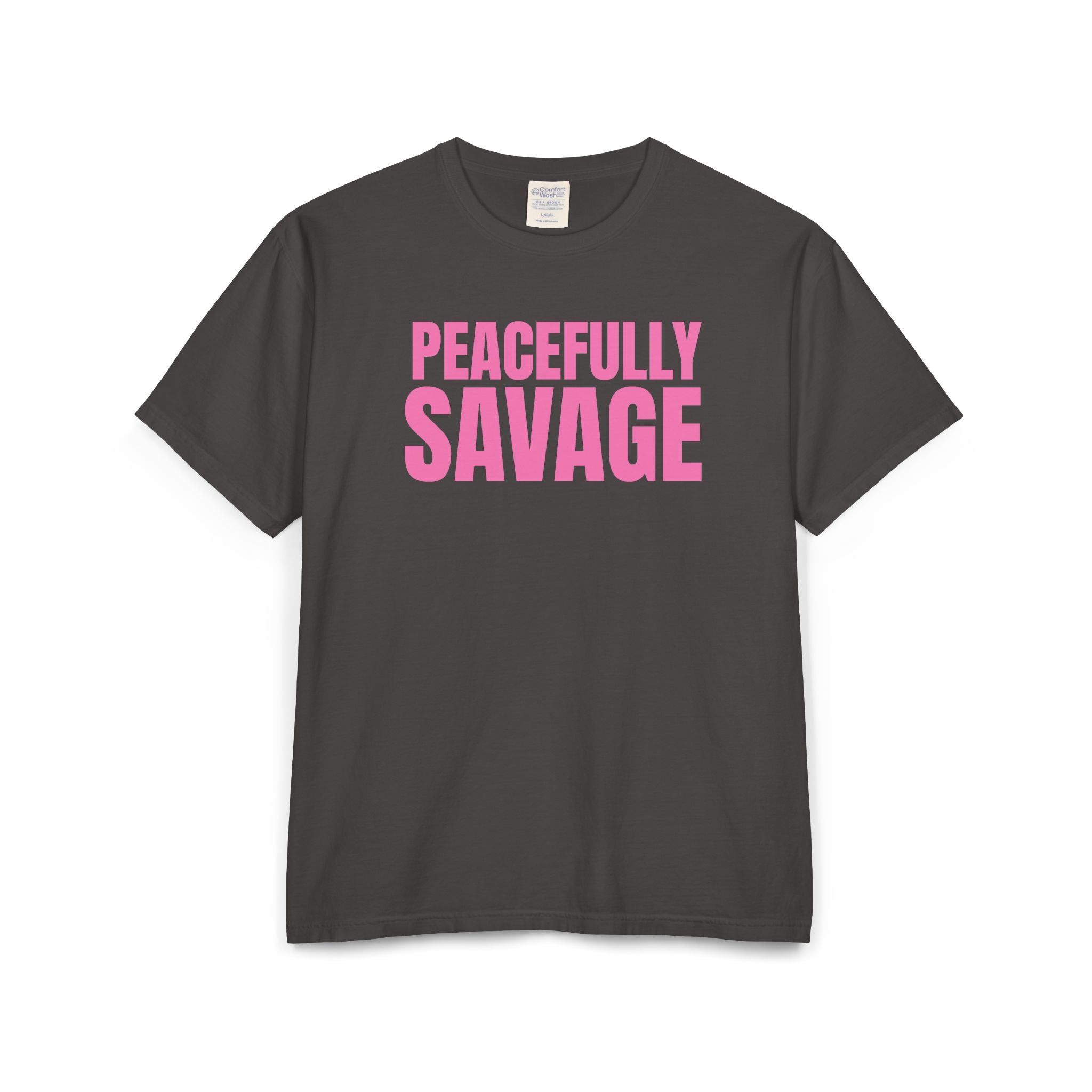 PEACEFULLY SAVAGE Unisex ComfortWash® Garment-Dyed T-Shirt